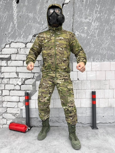 Тактичний зимовий теплий військовий комплект Level 7 ( Куртка + Штани ), Камуфляж: Мультикам, Розмір: L - зображення 1