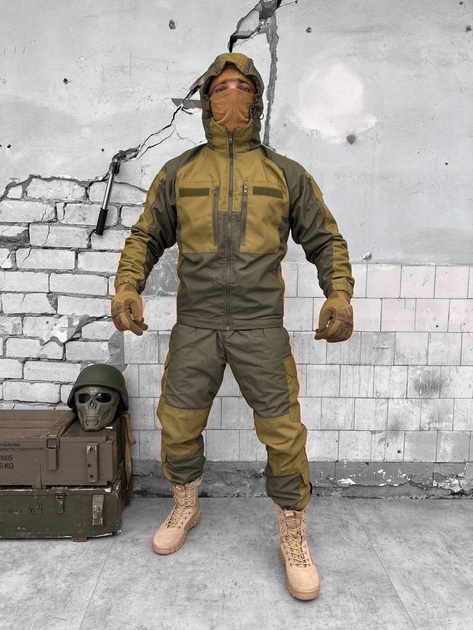 Тактический теплый военный комплект ARK/15 ( Куртка + Штаны ), Камуфляж: Олива, Размер: M - изображение 1