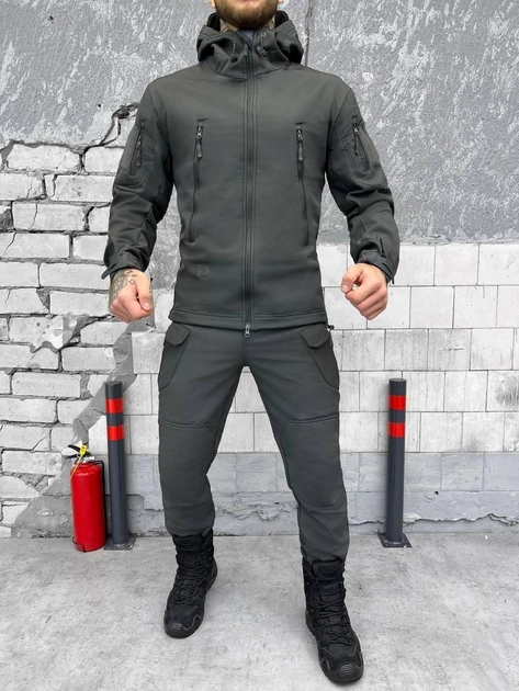 Тактический зимний теплый военный комплект SND ( Куртка + Штаны ), Камуфляж: Серый, Размер: M - изображение 1