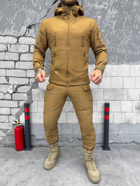 Тактичний зимовий теплий військовий комплект SND ( Куртка + Штани ), Камуфляж: Койот, Розмір: M - зображення 1