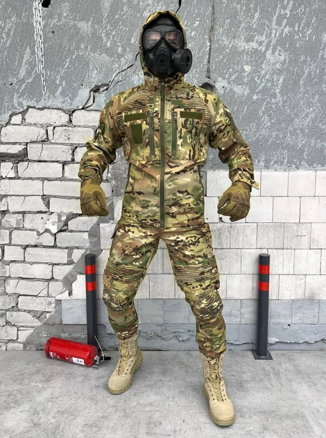 Тактический осенний военный комплект ARK/11 ( Куртка + Штаны ), Камуфляж: Мультикам, Размер: S - изображение 1