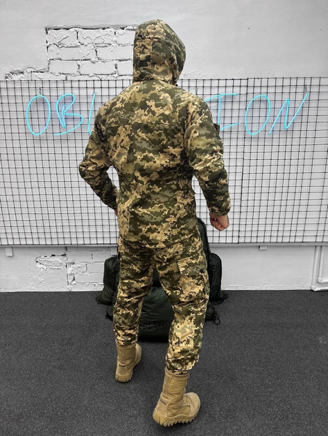 Тактический зимний теплый военный комплект RH-14 ( Куртка + Штаны ), Камуфляж: Пиксель ВСУ, Размер: M - изображение 2