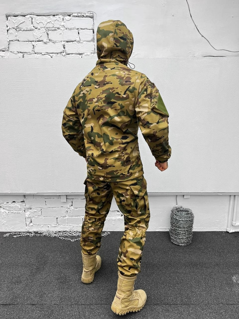Тактичний зимовий теплий військовий комплект Short ( Куртка + Штани ), Камуфляж: Мультикам, Розмір: М - зображення 2