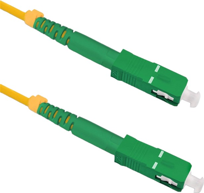 Patchcord światłowodowy Qoltec SC/APC - SC/APC Singlemode 9/125 G652D Simplex 7 m Żółty (5901878542850) - obraz 1