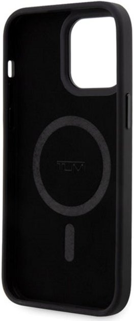 Etui TUMI Leather Balistic Pattern MagSafe do Apple iPhone 14 Black (3666339074999) - obraz 2