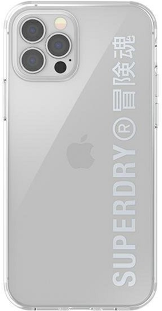 Etui Superdry Snap Clear Case do Apple iPhone 12/12 Pro Silver (8718846085977) - obraz 1