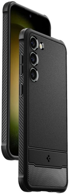 Etui Spigen Rugged Armor do Samsung Galaxy S23 Matte Black (8809896741088) - obraz 2