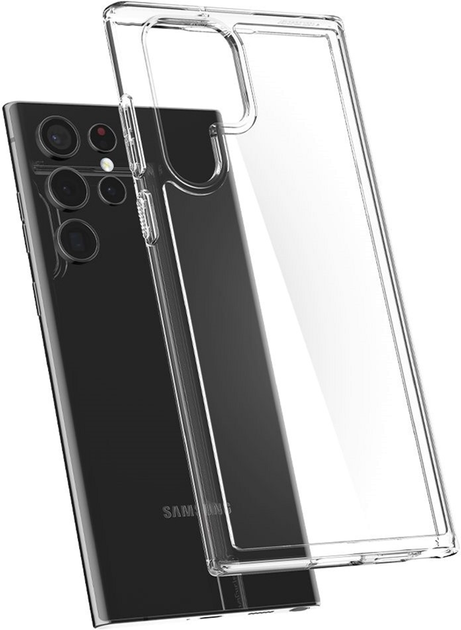 Панель Spigen Ultra Hybrid для Samsung Galaxy S22 Ultra Transparent (8809811855531) - зображення 1