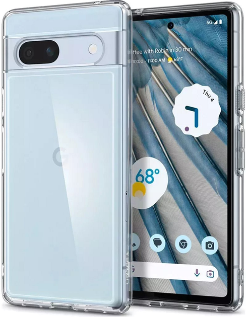 Etui Spigen Ultra Hybrid do Google Pixel 7A Crystal Clear (8809896742047) - obraz 1