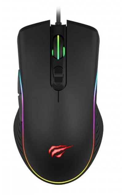 Игровая мышка Havit HV-MS1026 с RGB подсветкой USB Black - изображение 1