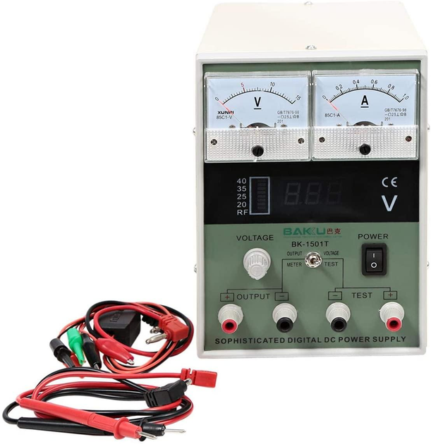 Блок питания лабораторный стрелочный Baku BK-1501T (005577) - изображение 4