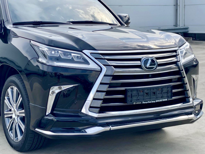 Обвес юбка переднего бампера Lexus LX 570 2015-2022 цвет черный 202 GBT для Lexus LX 570 2015- (8256) - изображение 1
