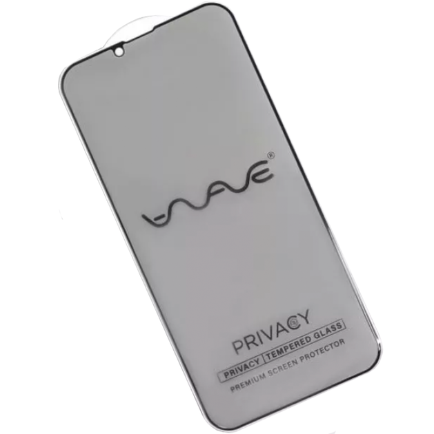 Защитное стекло Wave Premium Privacy Glass for iPhone 15 Pro Max антишпионское стекло на айфон - Фото 2 Защитное стекло Wave Premium Privacy Glass for iPhone 15 Pro Max антишпионское стекло на айфон - изображение 2