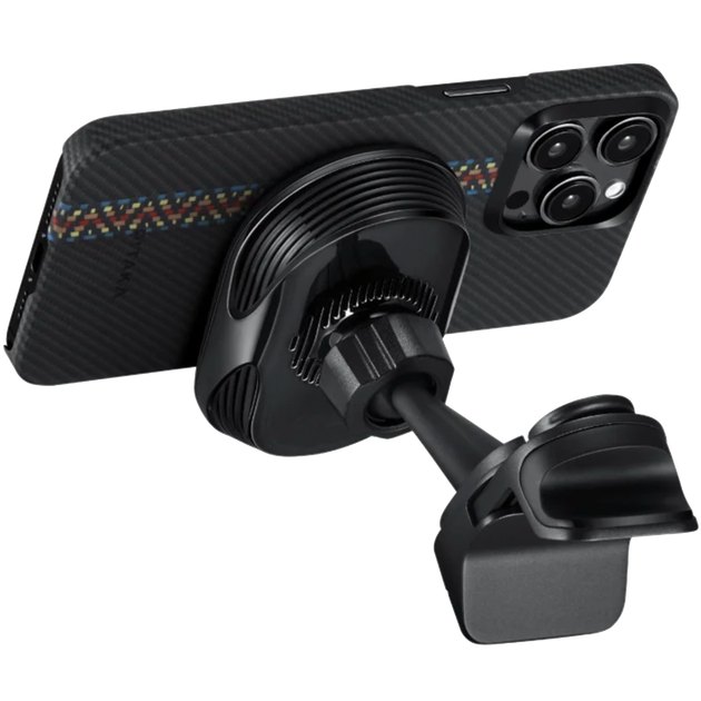 Автодержатель с беспроводной зарядкой Pitaka MagEZ Car Mount Pro 2 Car Vent Black (Tesla) (CM2302T) - изображение 4