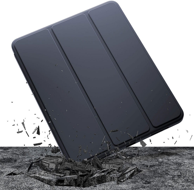 Etui z klapką 3MK Soft Tablet Case do Apple iPad 10.9" 10th Gen Czarny (5903108526784) - obraz 3