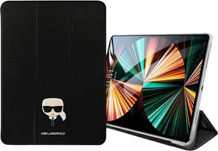 Etui z klapką Karl Lagerfeld Saffiano Karl Iconic Book KLFC11OKMK do Apple iPad 11" Pro 2021 Czarny (3666339030377) - obraz 4