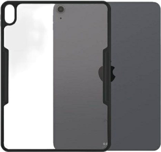 Etui plecki PanzerGlass ClearCase Anttibacterial do Apple iPad Pro 12.9" 2018/2020/2021 Czarny (5711724002939) - obraz 2