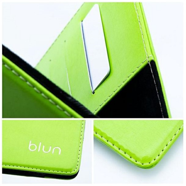 Etui z klapką Blun UNT Universal Book Case with Stand Tablet PC do 11" Limonkowy (5903396194726) - obraz 2