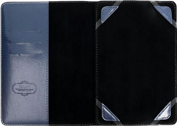 Etui z klapką Blun UNT Universal Book Case with Stand Tablet PC do 7" Niebieski (5901737261137) - obraz 4