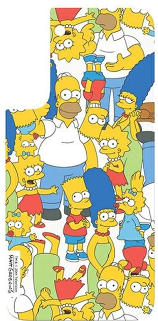 Панель Samsung Frame Cover Simpsons Mix для Galaxy S22 Білий (8809672756268) - зображення 1