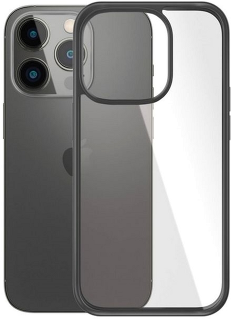 Etui Panzer Glass Clear Case Antibacterial do Apple iPhone 14 Pro Black (5711724004063) - obraz 1