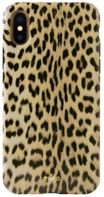 Панель Puro Glam Leopard Cover Limited Edition для Apple iPhone Xs Max Чорний (8033830271458) - зображення 1