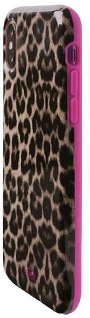 Etui Puro Glam Leopard Cover Limited Edition do Apple iPhone Xs Max Pink (8033830271489) - obraz 1