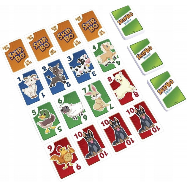 Настільна гра Mattel Skip-Bo Junior (194735062256) - зображення 3