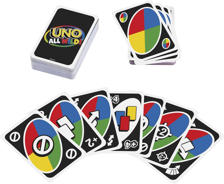 Gra planszowa Mattel Uno All Wild Card Game Multi Color (194735070633) - obraz 2