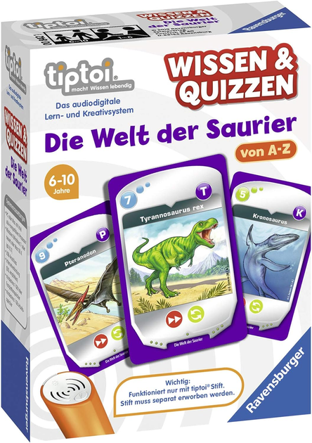 Gra planszowa Ravensburger tiptoi Wiedza & Quizy: Świat dinozaurów (4005556000784) - obraz 1