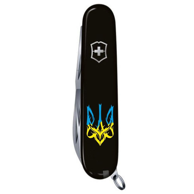 Складной нож Victorinox CLIMBER UKRAINE Трезубец готический сине-желт. 1.3703.3_T0636u - изображение 2