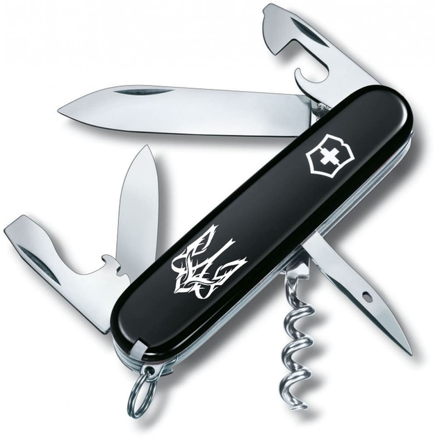 Складной нож Victorinox SPARTAN UKRAINE Трезубец готический белый 1.3603.3_T0630u - изображение 1