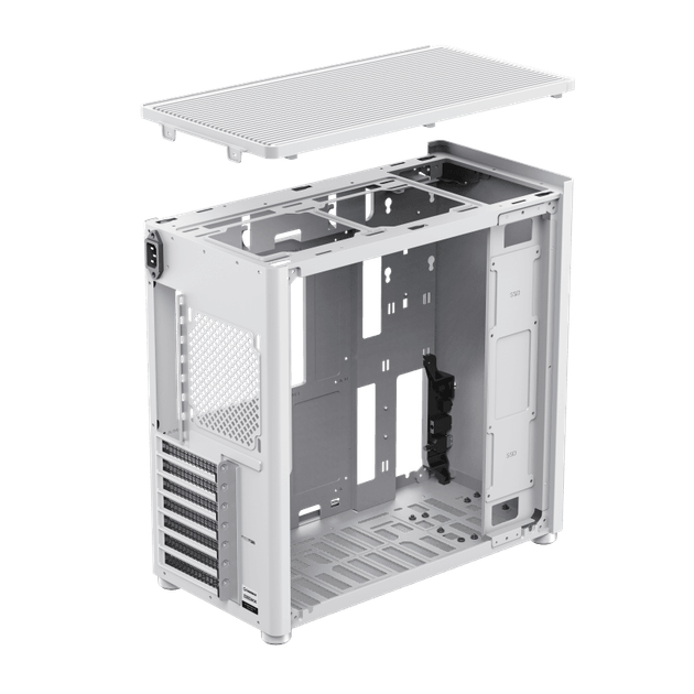 Корпус компьютерный GameMax MeshBox PRO WT без блока питания Miditower Белый - изображение 5