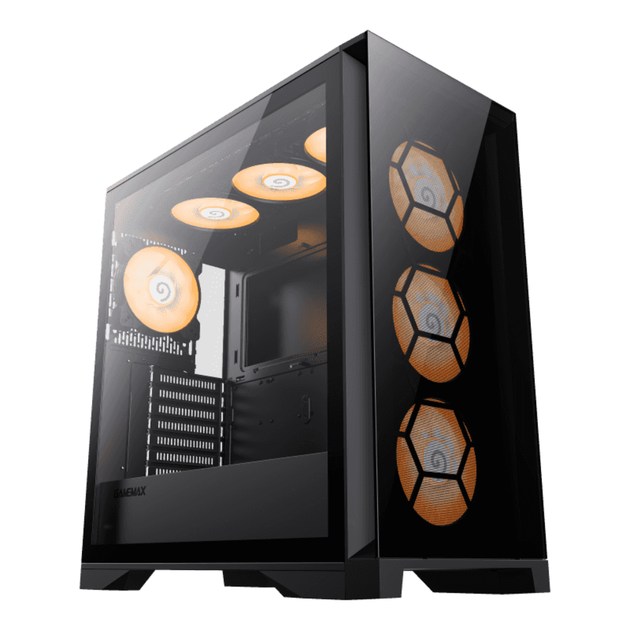 Корпус комп'ютерний GameMax Leader TG без блока живлення Fulltower Чорний - Фото 4 Корпус комп'ютерний GameMax Leader TG без блока живлення Fulltower Чорний - зображення 4