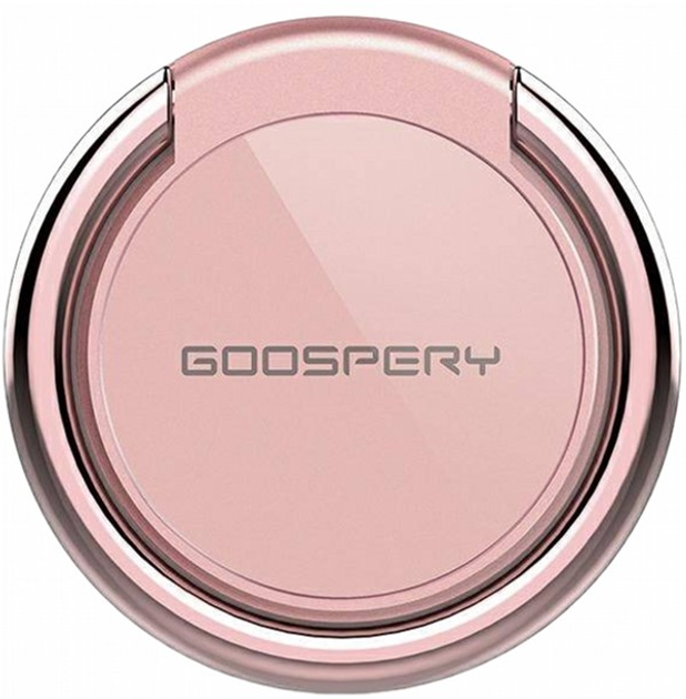 Тримач-кільце на смартфон Mercury Goospery Ring Rose Gold (8806174342357) - зображення 1