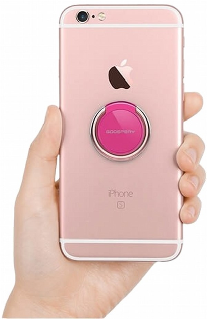 Тримач-кільце на смартфон Mercury Goospery Ring Hotpink - Rose Gold (8806174342364) - зображення 3