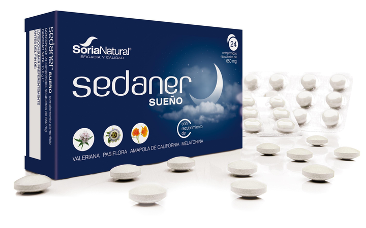 Suplement diety Soria Natural Sedaner Sueno 24 kapsułek (8422947094317) - obraz 2