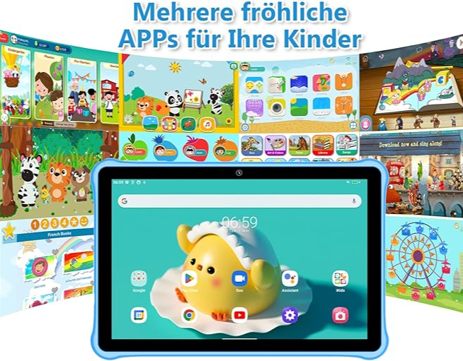 Планшет 10" Blackview Tab A7 Kids 3/64Gb 4 ядра Android 12 6580 mAh Синій - зображення 2