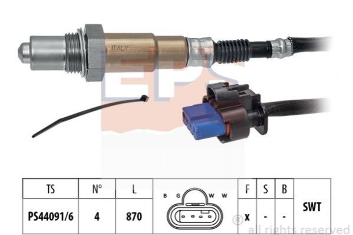 Лямбда зонд EPS 1998511 Ford Fiesta 2118250, 2126414, 2268056 - зображення 1