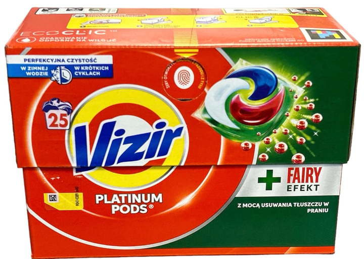 Капсули для прання Vizir Pods + Fairy Effect 25 шт 530 г (8700216199995) - зображення 1