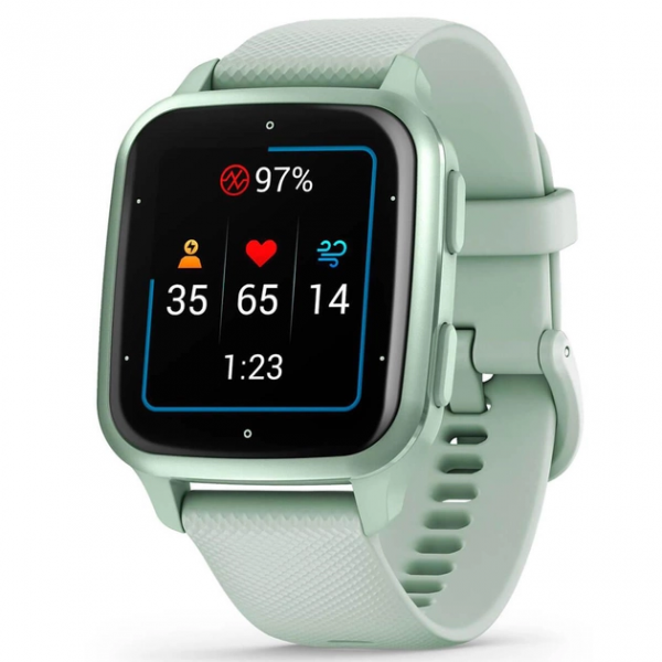 Смарт-часы Garmin Venu Sq 2 Metallic Mint Aluminum Bezel with Cool Mint Case and Silicone Band (010-02701-02/12) - изображение 2