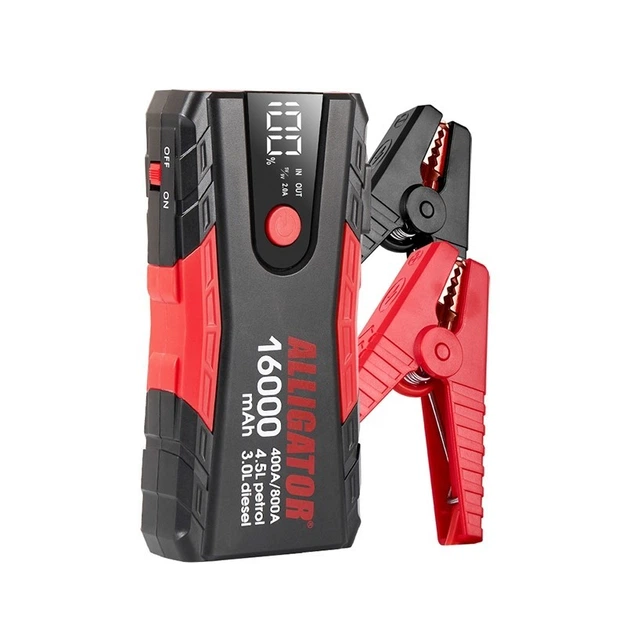 Пусковое устройство Alligator Jump Starter 400A/800A 16000mAh JS840 - Фото 2 Пусковое устройство Alligator Jump Starter 400A/800A 16000mAh JS840 - изображение 2