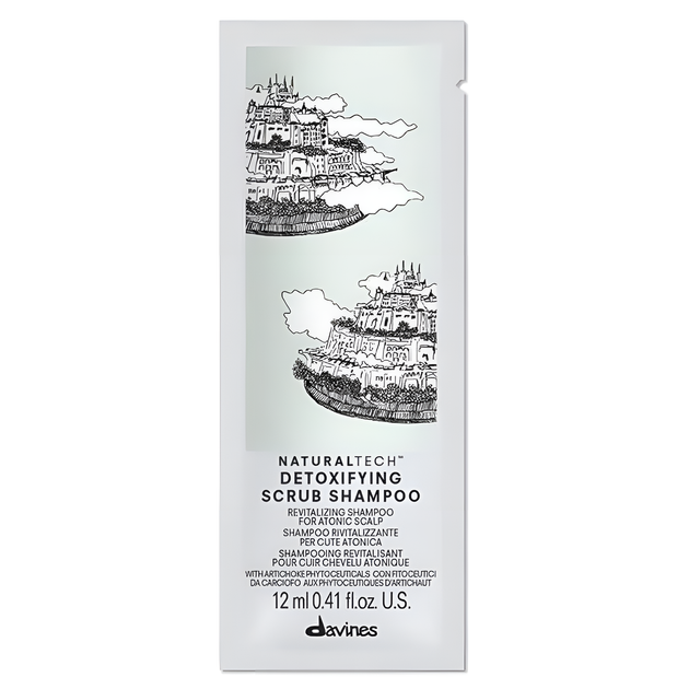 Шампунь-скраб детоксикувальний Davines Detoxifying Scrub Shampoo 12 мл - Фото 1 Шампунь-скраб детоксикувальний Davines Detoxifying Scrub Shampoo 12 мл - зображення 1