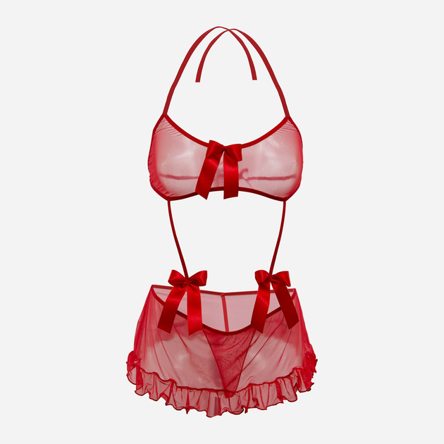 Body erotyczne damskie DKaren Alma XS Czerwone (5902230027633) - obraz 1