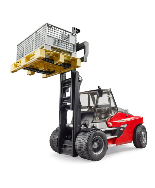 Zestaw gier Bruder - Linde Ht160d Stacker With Pallet And Cages (4001702025137) - obraz 1