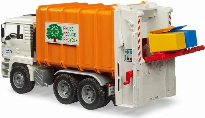 Ігровий нaбір Bruder - Man TGA Read Loading Garbage Truck (4001702027728) - зображення 3
