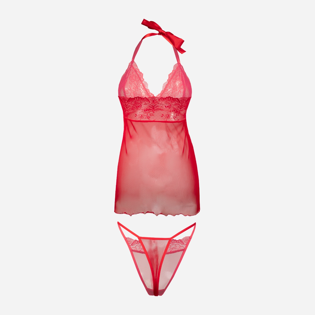 Еротичний комплект (нічна сорочка + трусики-бікіні) жіночий DKaren Arizona S Червоний (5903251460904) - зображення 2