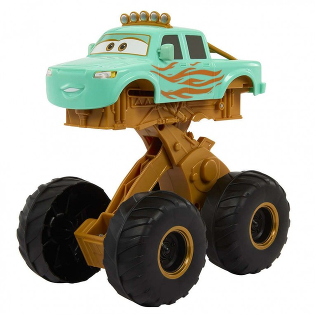 Мaшинкa у вигляді монстр-трaкa Mattel Disney Pixar Cars On The Road Circus Stunt Ivy Truck Push Roll Jump New (194735125012) - зображення 1