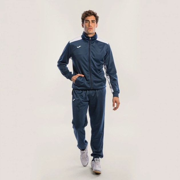 Чоловічий спортивний костюм Joma TRACKSUIT ACADEMY синій,біий S 101096.302 S - зображення 2