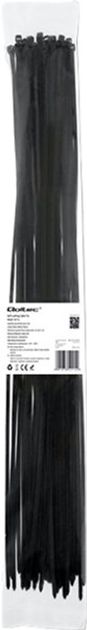 Кабельні стяжки Qoltec Nylon UV 4.8 x 500 мм 50 шт Black (5901878522142) - зображення 1